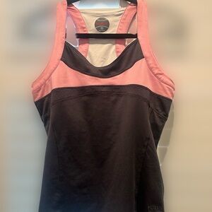 Bolle Pink and Grey Tennis Racerback Tank